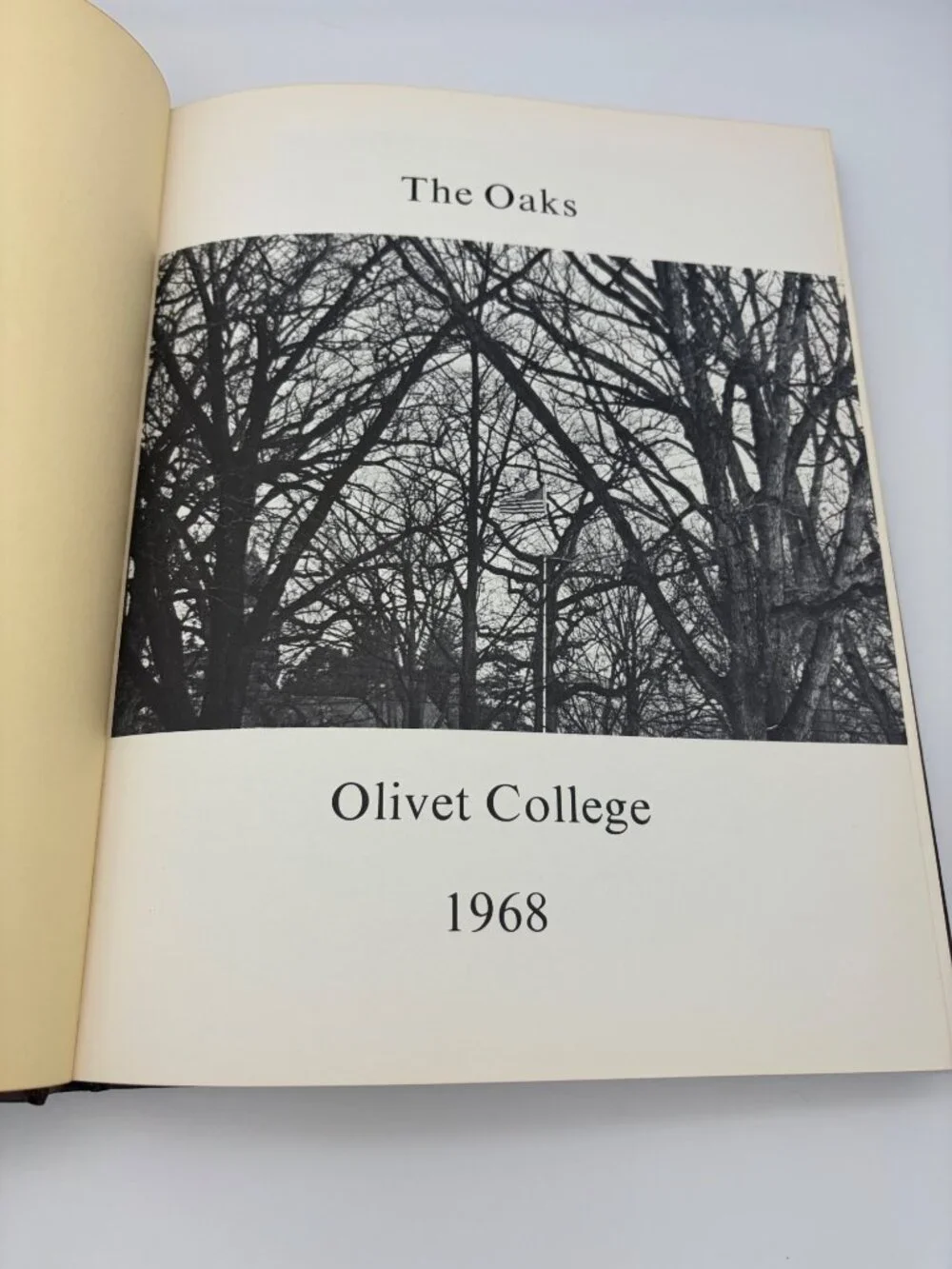 1968 Olivet College Oaks Yearbook Michigan Vintage Hardcover Campus Life History